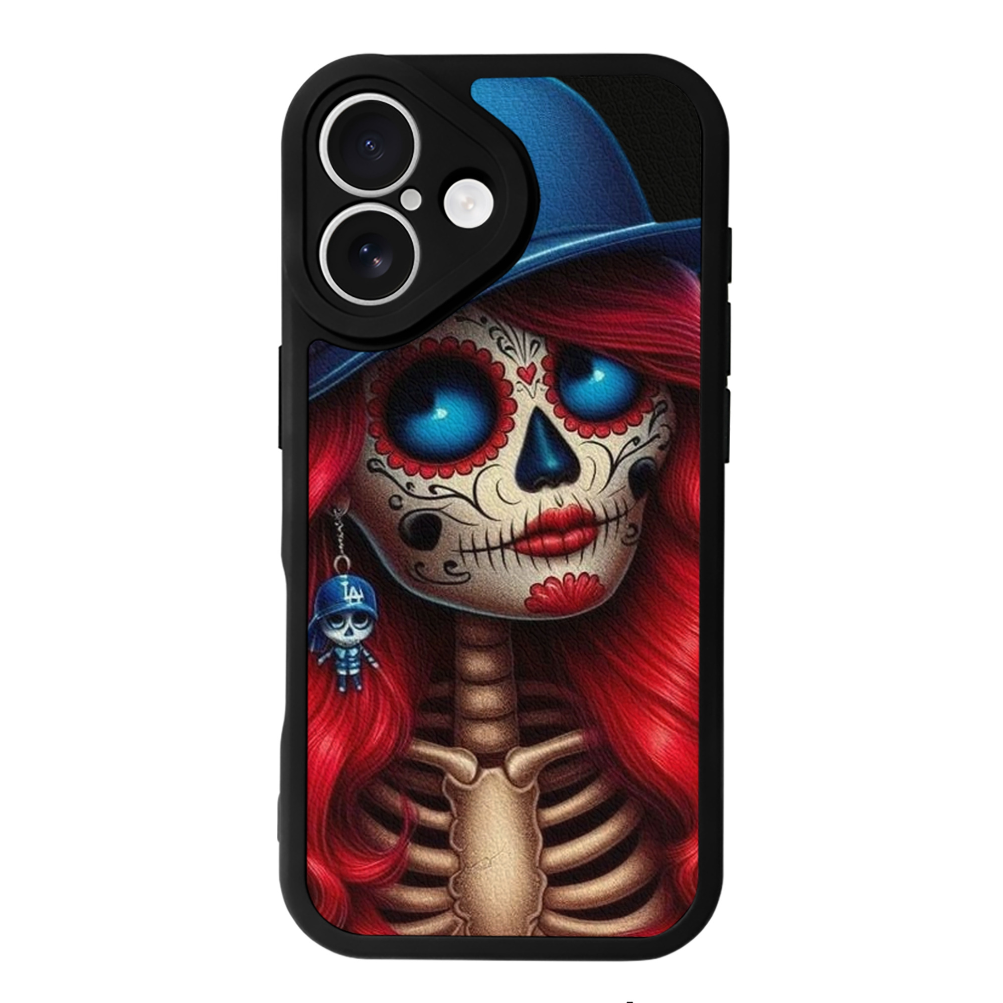  IPhone 16 Silicone Leather Case – UV Print, Lambskin Texture – Perfect Fit, Wireless Charging Compatible, Scratch Resistant, Precise Cutouts – Stylish Protection For IPhone 16